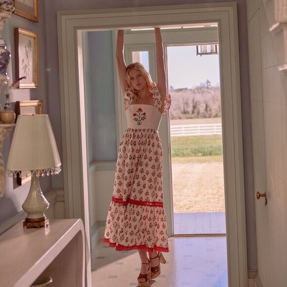 NWT. Never worn Hill House Home Pippa Dress - Poppy Block Print Size XL - Picture 3 of 4